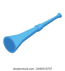 Long vuvuzela icon isometric vector. Soccer horn. Sound loud