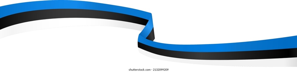Long waving Estonia  flag isolated  on png or transparent background,Symbol Estonia,template for banner,card,advertising ,promote,and business matching country poster, vector illustration