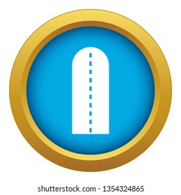 Long way icon blue vector isolated on white background for any design