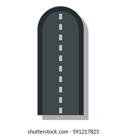 Long way icon. Flat illustration of long way vector icon for web