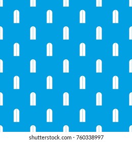 Long way pattern repeat seamless in blue color for any design. Vector geometric illustration