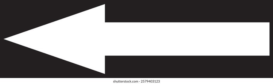 Long White Straight arrow icon vector . White Straight arrow icon set. long arrow icon set. Straight arrow vector illustration on transparent background. Eps 10.