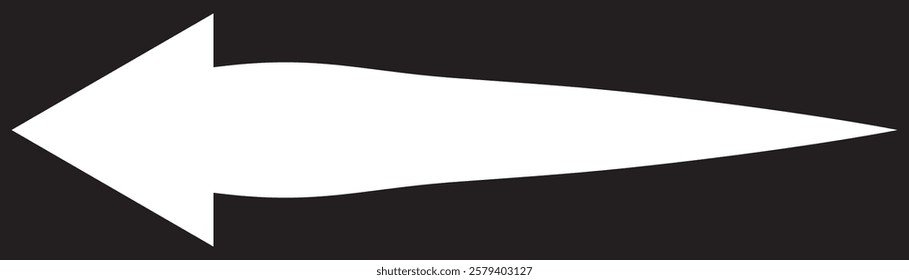 Long White Straight arrow icon vector . White Straight arrow icon set. long arrow icon set. Straight arrow vector illustration on transparent background. Eps 10.