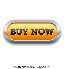 Long yellow buy now button with metallic border