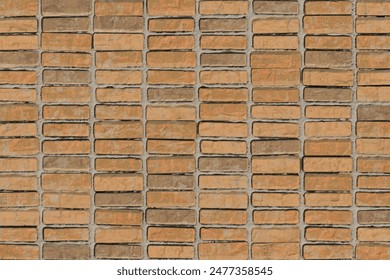 a long yellow wall bricks 