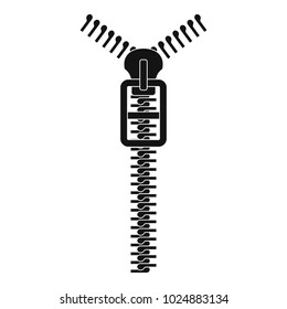 Long zip icon. Simple illustration of long zip vector icon for web