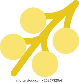 Longan flat icon design style