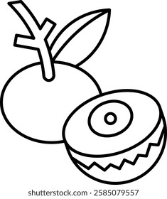 longan icon drawing hand black  drawing hand black 