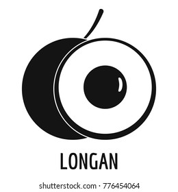 Longan icon. Simple illustration of longan vector icon for web