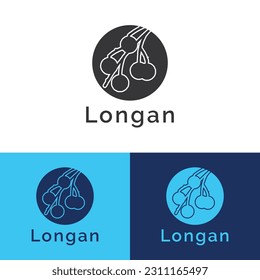 plantilla vectorial de diseño de logotipo longanano,