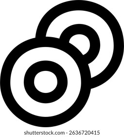 Longan Slice outlined icon design style