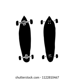longboard doodle icon