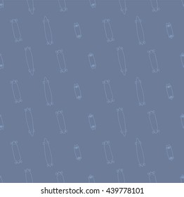 Longboard seamless vector pattern