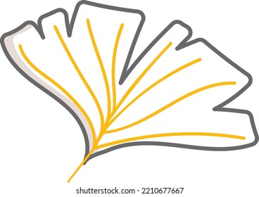 longevity Vector Icon Design, Autumn or Fall activities Symbol, deciduous weather Sign, harvesting season Elements Stock illustration, ginkgo leaves fall Concept