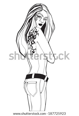 Sketched girls getting tattooed naked explain more Interesting message Sketched girls getting tattooed naked