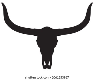 A longhorn bull skull icon 