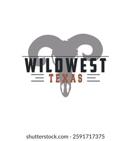 longhorn logo design symbol of strength and toughness horn illustration template symbol brand product