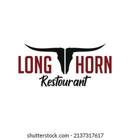 Longhorn Logo Design Logo Template Stock Vector (Royalty Free ...