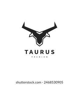 Longhorn taurus icon logo design illustration 3