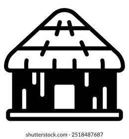 Ícone Longhouse para web, app, infográfico, etc