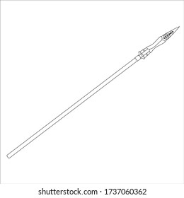 longinos Spear ist die Waffe, mit der sie Jesus Christ nach der christlichen Religion, Illustration für Web und Mobile Design getötet.