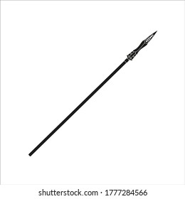 longinos spear is the weapon with which they killed jesus christ according to the christian religion, illustration for web and mobile design.