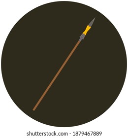 longinos spear is the weapon with which they killed jesus christ according to the christian religion, illustration for web and mobile design.
