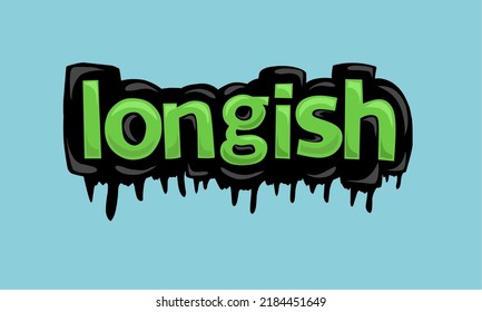 LONGIST background writing vector design very cool and simple