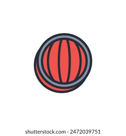 longitude icon. vector.Editable stroke.linear style sign for use web design,logo.Symbol illustration.