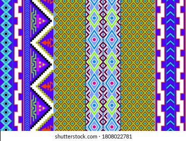 longitudinal meter pattern consisting of geometric objects