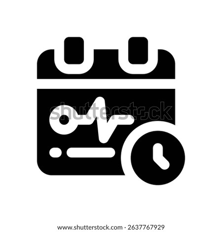 longitudinal study glyph icon. Strong and solid vector icon for websites, mobile interfaces, presentations, and visual branding. High quality and easy to edit.