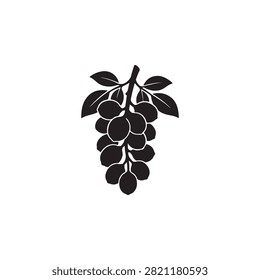Longkong silhouette vector flat illustration design on white background.