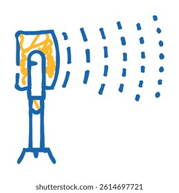 long-range acoustic device protest meeting doodle icon sketch vector. long-range acoustic device protest meeting sign. isolated symbol illustration