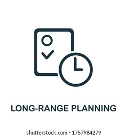 Long-Range Planning icon. Simple element from content marketing collection. Creative Long-Range Planning icon for web design, templates, infographics and more