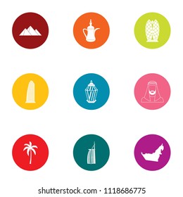 Longstanding icons set. Flat set of 9 longstanding vector icons for web isolated on white background