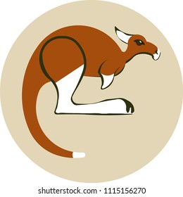 long-tailed kangaroo from australia

