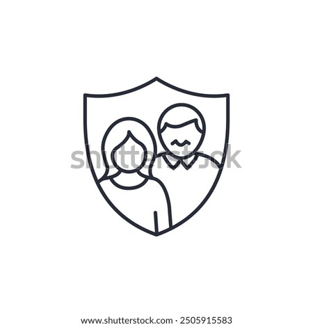 Long-Term Care Insurance icon vector illustration. Long-Term Care Insurance symbol isolated on white background