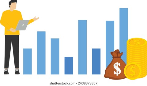 Long-term investment strategy, income growth, increase business income, return on investment, fundraising, retirement savings accounts, financial improvement reports, business supports economic growth
