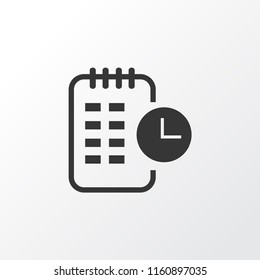 Long-term plan icon symbol. Premium quality isolated timeline element in trendy style.