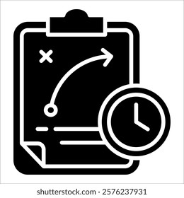 Long-Term Strategy Icon Element For Design