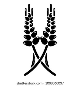 Long-term wheat icon. Simple illustration of long-term wheat vector icon for web.