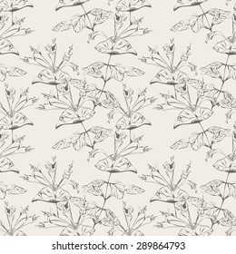 Lonicera Seamless Pattern, eps 8