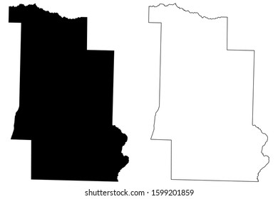 Lonoke County, Arkansas (U.S. county, United States of America,USA, U.S., US) map vector illustration, scribble sketch Lonoke map