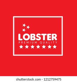Loobster premium quality badge,emblem, label, badge premium quality package label. vintage stamp. designed for loobster products