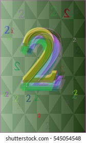 look and 2 fine band with two, Number