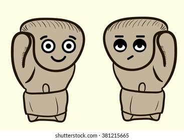 Look of a boxing glove
