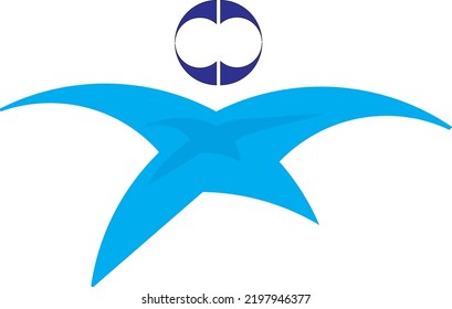 Look to the Bright Future logo design template