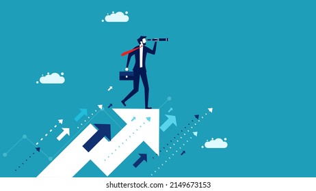Look for business or investment opportunities. future forecasting concept