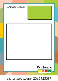 look and color geometric shapes