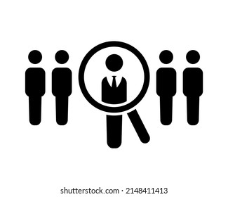 Look fo candidate. Vector illustration
